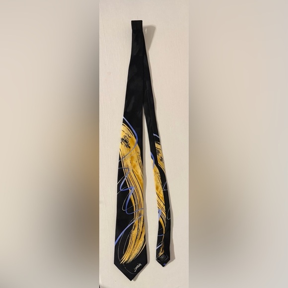 J. Garcia Other - J. Garcia Black and Gold Silk Tie